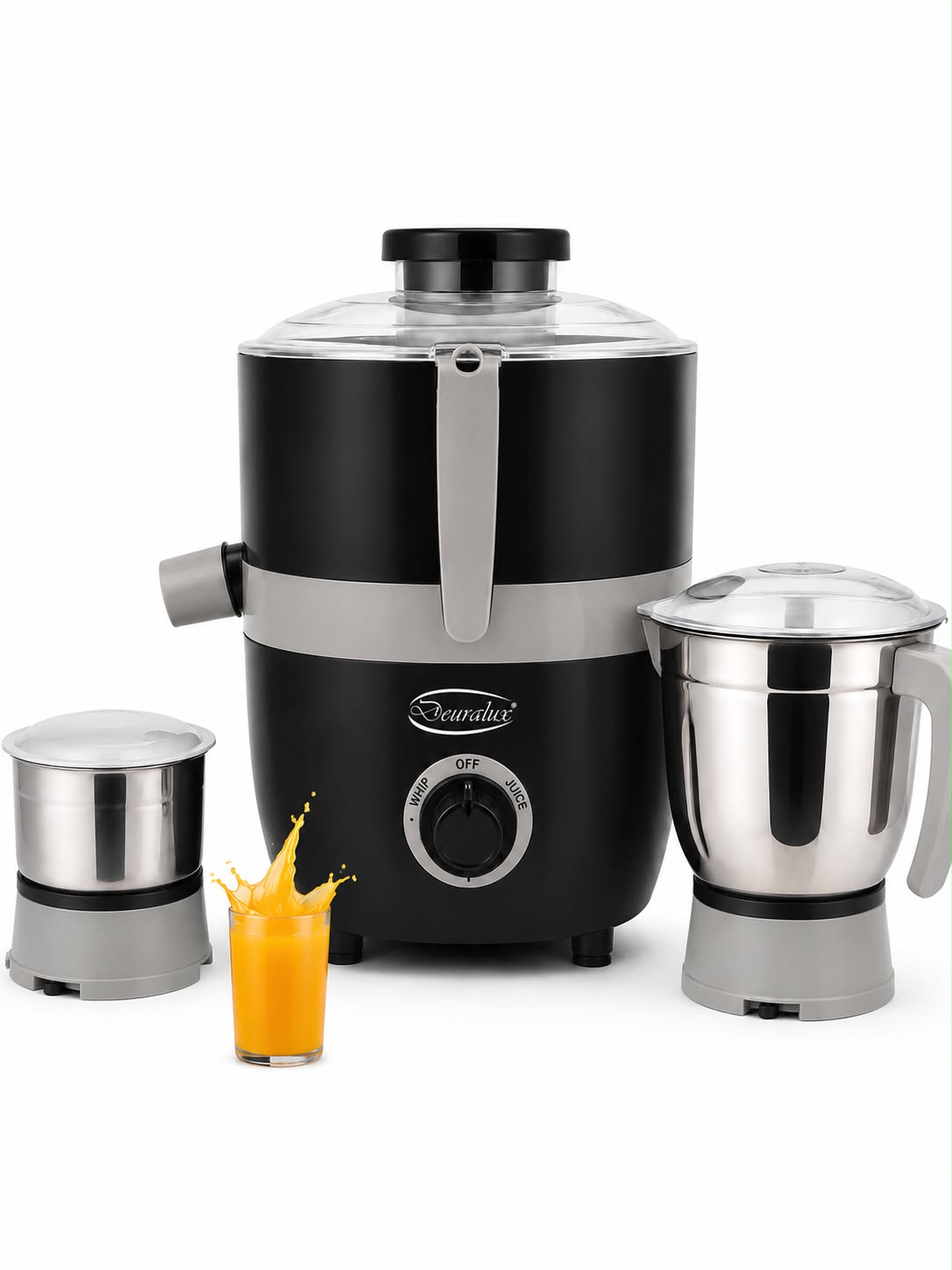 Deuralux Beauty Juicer Mixer Grinder 550W (2 Jars)