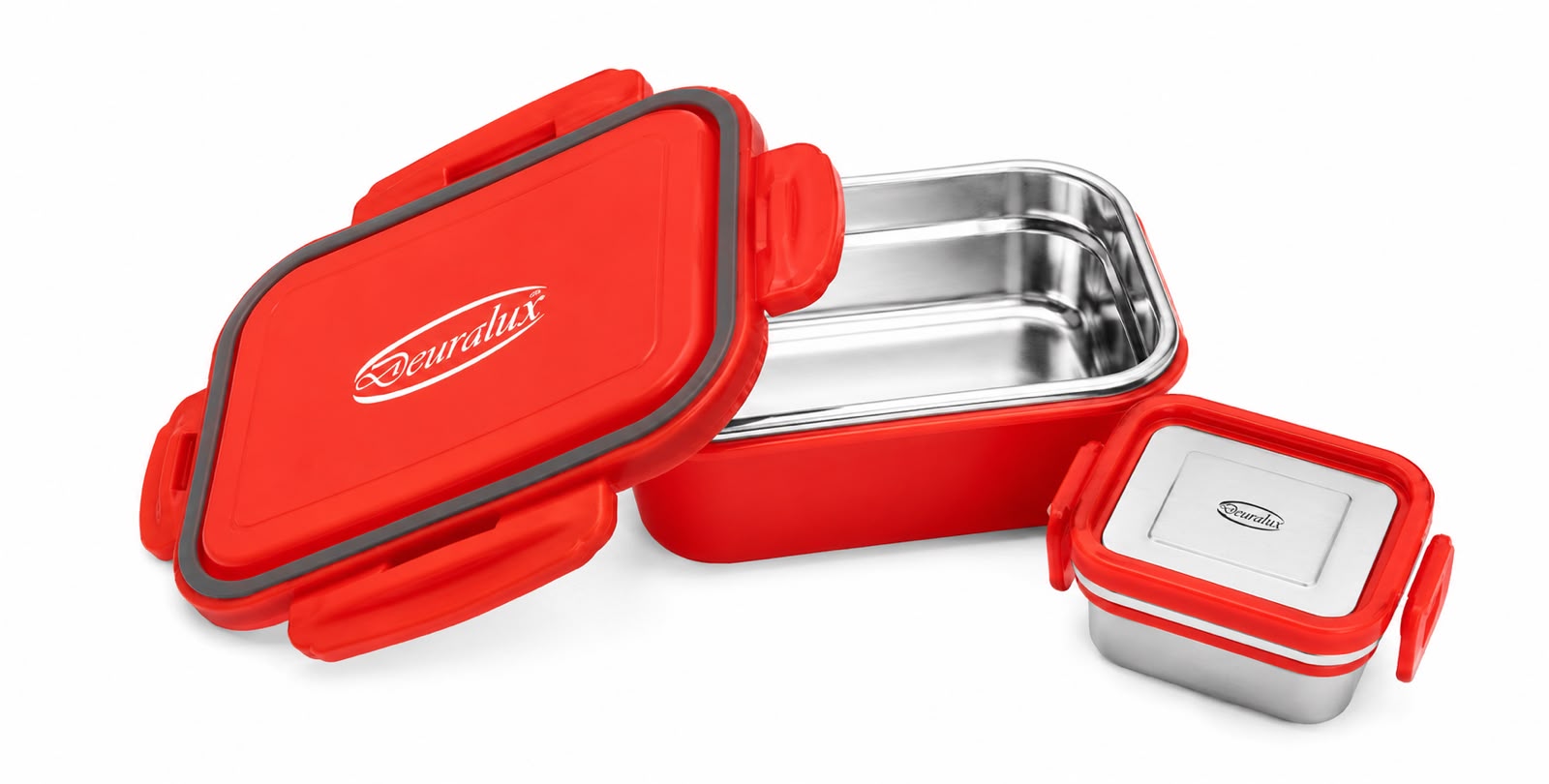 Deuralux Revvo (S.S.) Lock Dabbi Lunch Box